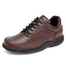 Rockport Eureka Walking Shoe, Oxford Uomo, Brown Medium, 44.5 EU X-Larga
