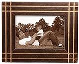 descuento de hoy - SouvNear photo frame para 10.1 x 15.2 cm fotos -hecho a mano en madera - marrón - imagen marco para horizontal y vertical fotos