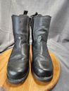  Northern Tool  Leather   Zipper Tactical Motorcycle Biker Boots Size 9.5. Rare
