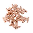 40 Pcs Rose Gold Binder Clips Office Supplies Stainless Steel