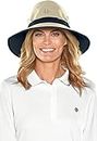 Coolibar Cappello da golf da uomo UPF 50+ protezione solare UV, Pietra/Navy, XXL