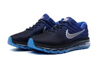 Nike Air Max 2017 Low Top Sports Running Shoes Men's Size Blue Black