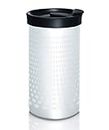 PRESSE by Bobble French Coffee Press And Insulated Stainless Steel Travel Tumbler for On-The-Go Brewing - 13 oz (White Dots)