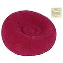 Indoor Inflatable Sofa Soft Comfortable Inflatable Sofa, Durable for Reading Leisure Garden Home(Red)'