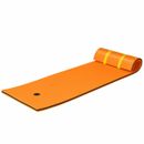 83" x 26" 3-layer Floating Pad Mat Water Sports Recreation Relaxing Orange