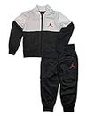 Nike Boy`s Two Piece Tracksuit Jacket & Pants Set (White(755305-098)/Black, 4)