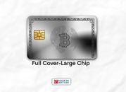 Bitcoin Silber | Kreditkartenabdeckung | Kreditkartenhaut | Kreditkartenaufkleber