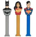 PEZ Batman Wonder Woman Superman Candy Dispenser Set - DC Comics Justice League Pez Candy Dispensers with Candy Refills | Batman, Wonder Woman, Superman