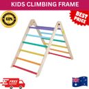 Wooden Climbing Frame Playground Kid's Gym Climber Table Ladder for Slide AU