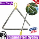 4" Kids Alloy Musical Triangle With Striker Rod Percussion Instrument Toys Gift