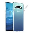 Aptivos Ultrathin Silicone Shock-Proof Cover for Samsung Glalaxy S-10 Plus (Transparent)