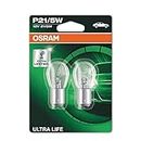 OSRAM ULTRA LIFE P21/5W halogen signal lamp, brake light, rear fog light, 7528ULT-02B, 12 V passenger car, double blister (2 units)