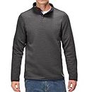 cioiniei Men's Novelty Fashion Pullover Comfy Shirt Long Sleeve Casual Sweatshirt Vintage Jacket Dark Grey-2XL