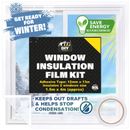 Window Insulation Film Kit 1.5Mx4M | Shrink Fit Double Glazing Draught Excluder