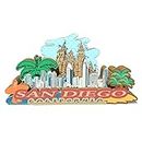 USA San Diego Magnet Fridge Magnet Wooden 3D Landmarks Travel Collectible Souvenirs Decoration Handmade