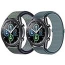 Watdpro 20mm Nylon Sport Quick Release Bands Compatible with Samsung Galaxy Watch 42mm/Active2 44mm 40mm/Gear Sport/Gear S2 Classic/Garmin Vivoactive 3/Forerunner 645/Ticwatch for Women & Men