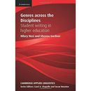 Genres across the Disciplines: Student Writing in Highe - Paperback NEW Hilary N