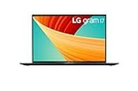 LG Gram 17" Ultra-Lightweight Laptop with 16:10 WQXGA(2560x1600) IPS Anti-Glare Display, Intel i7 16GB RAM 512GB SSD, 80Wh Battery, Thunderbolt 4, Obsidian Black, 17Z90R-K.AA75A9