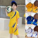 Summer Children's Sports Quick Drying Clothes Boys Football Short Sleeved