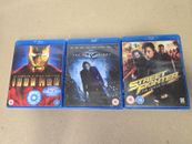 3 X Blu-ray DVD Bundle Joblot Dvds Films Marvel Dc Comics Mixed Various Genres 