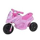 EVO Electric Ride On Pink Shimmer Mini Trike | Electric Sit On Toy | 6V Battery Powered Kids Motorised Toy Vehicle Ride On | Pedal Driven Quad Bike With Footrests | 2+