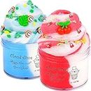 2 Pack Cloud Slime Kit, Soft and Non-Sticky, Scented DIY Fluffy Slime Supplies for Girls and Boys, Party Favors, Education Toys, Stress Relief Toy for Kids