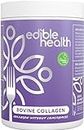 Edible Health - Collagene Bovino Idrolizzato in Polvere, Tipi 1 e 3, Peptidi Proteici, 18 Aminoacidi, Paleo, Chetogenico, Kosher, Halal, Certificato nel GB e EU, 400g per 30 Giorni