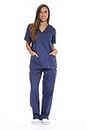 Just Love Women's Scrub Sets/Tunic and Trousers 3X Navy