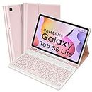 SOPPY Samsung Galaxy S6 Lite Tablet Case with Keyboard, Built-in S Pen Holder, Slim Cover with Detachable Keyboard for Samsung Galaxy Tab S6 Lite 10.4 2020 (SM-P610/P615), 2022 (SM-P613/P619), Pink