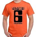 HSNS Rollerball Cult 70'S Sci-Fi Movie Houston 6 James Caan T Shirt Graphic Top Tee Camiseta Short-Sleeve Men T-Shirt Orange M