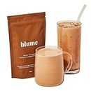 Blume Reishi Hot Cacao Blend - Stress Soothing Superfoods Mushroom latte with Brain Boosting Adaptogen Organic Cocao Coffee Enhancer - Organic, Vegan And Keto Friendly - 30 Servings