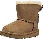 UGG Girls T Mini Bailey Bow II Pull-on Boot, Chestnut, 9 M US Toddler