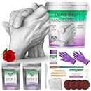 Luna Bean Hand Casting Kit – Couples Gifts Idea, Anniversary for Couple Gift, Mothers Day Gifts, Fun Date Night Ideas, Gift for Women and Men, Hand Mold Kit, Valentines Day, Christmas
