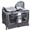 Baby Trend Nursery Center Travel Crib with Removable Rock-A-Bye Bassinet, Changing Table, Organizer, and Electronic Music Center and Nightlight, Robin