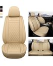 Universal Leather Seat Covers for Car SUV Truck Auto Front Back Cushion Full Set