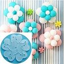 GRAND SHOP 12 Pcs Reusable Portable Flower Shape Balloon Clips Holder for Wedding Event Decorations Birthday Party Supplies(White)(Plastic)