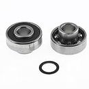 Calandis 8pcs Steel Precise Bearings with Gaskets for Skateboards Longboards Scooter Skates