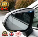 2X Carbon Fiber Black Car SUV Rear View Side Mirror Rain Visor Guard Accessories