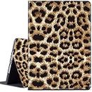CGFGHHUY Case for All-New Kindle Fire 7 Tablet (9th/7th/5th Generation, 2019/2017/2015 Release),Lightweight Protective PU Leather Smart Stand Cover with Auto Wake Sleep - Cute Leopard Print