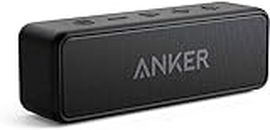Anker Enceinte Bluetooth Portable, SoundCore 2 Haut Parleur sans fil avec basses puissantes, autonomie de 24 heures, porté de 20 m, étanche waterproof IPX7 et microphone intégré - Noir