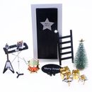 15Pcs Dollhouse Miniature Music Rock Piano Instrument Christmas Scene Ornaments