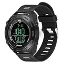 Shocknshop Latest Digital Sport Multifunctional LED Black Dial Wrist Watches for Men -WCH61 (Black)