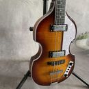 Custom 4String Hofner Ignition Electric Bass Guitar Flamed Maple Top Hollow Body