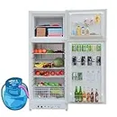 Smad Propane Refrigerator with Freezer 13.4 cu.ft RV Refrigerator for Offgrid, Cabin, Boat, RV, Camper Gas Fridge, White