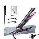 Hair Straightener and Curler 2 in 1, Professional Hair Straightener with LCD Digital Display, Ceramic Coated Plates for All Hair Types, Temperature Control, AU Plug