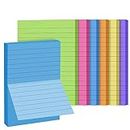 6 Pack Lined Sticky Notes 4 x 6 inch,6 Colors Self Sticky Notes, Pastel Note Pads,Cute Sticky Notes for Planner Reminder, Studying, Home Office School Supplies
