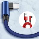USB Micro Cable 90 Degree Elbow Data Cable Charger Cord Mobile Phone Accessories