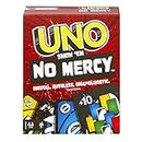 Mattel Games UNO Show ‘em No Mercy Card Game for Kids, Adults & Family Parties and Travel with Extra Cards, Special Rules and Tougher Penalties.