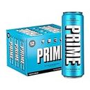 PRIME Energy BLUE RASPBERRY | Zero Sugar Energy Drink | Preworkout Energy | 200mg Caffeine with 355mg of Electrolytes and Coconut Water for Hydration| Vegan | Gluten Free |12 Fluid Ounce | 12 Pack