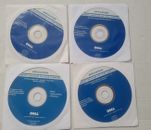 4x Dell Eurotools PowerDVD MediaDirect risorse CD software computer dischi